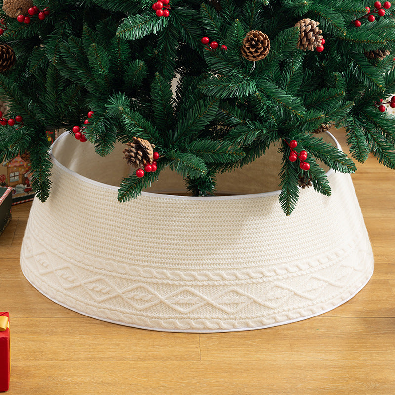 Wholesale Fabric Christmas Tree Skirt Base decoration Props